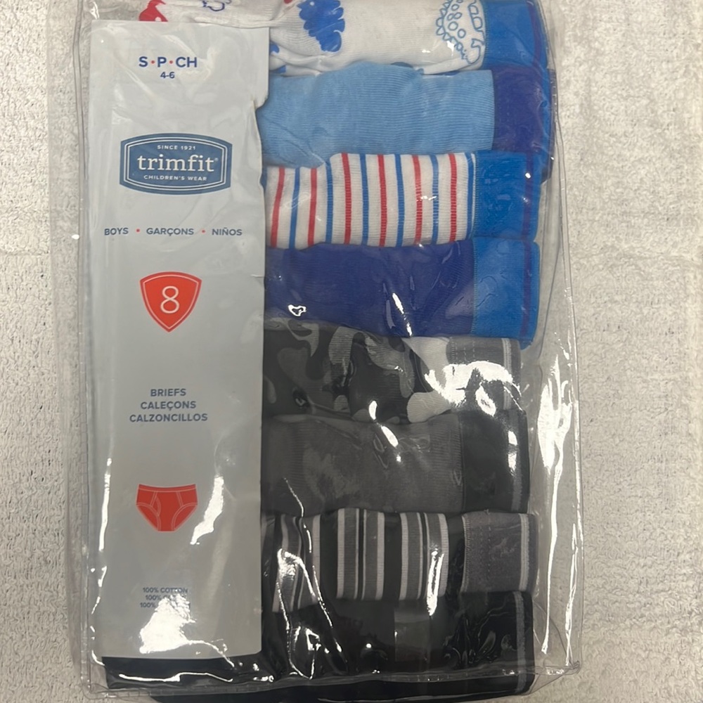 Boys briefs 4-6 -8pack